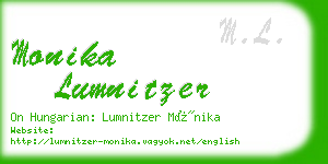 monika lumnitzer business card